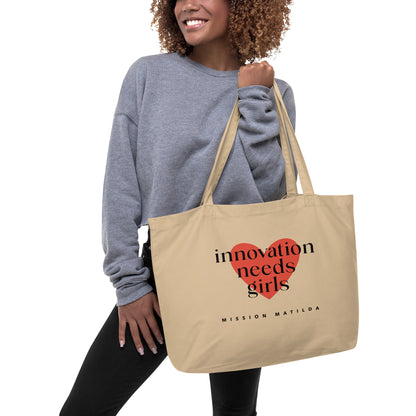 Innovation Needs Girls - Heart Tote