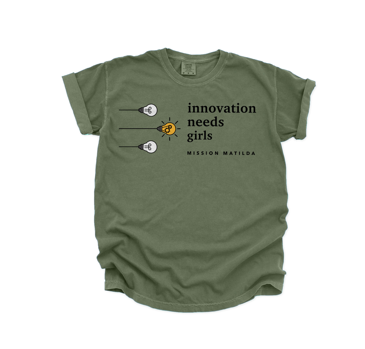 Innovation Needs Girls - Lightbulb Unisex Tee