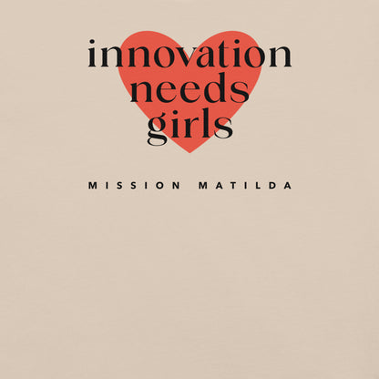 Innovation Needs Girls - Heart Unisex Tee